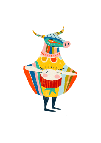 Carnaval De Barranquilla Dance Sticker by Saraconache Print Studio