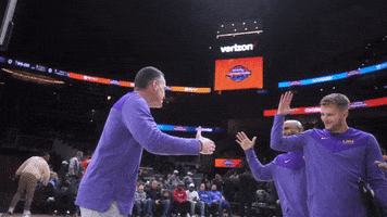 Happy College Basketball GIF by LSU Tigers