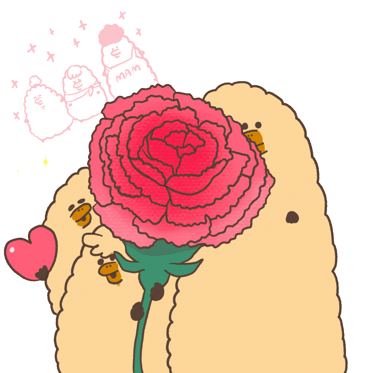 Thanks 花 Sticker