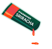 Hot Sauce Sriracha Sticker by Starbucks
