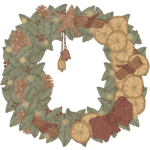 Christmas Wreath Sticker