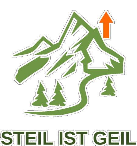 Hiking Bergauf Sticker by Unterwegs im Freien