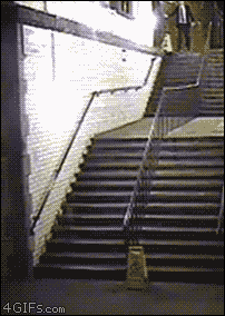 drunk fall GIF