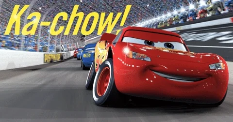 Driving Lightning Mcqueen GIF