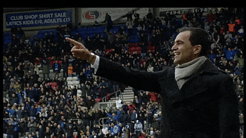roberto martinez pointing GIF by Wigan Athletic