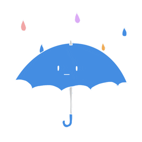 Rain Umbrella Sticker
