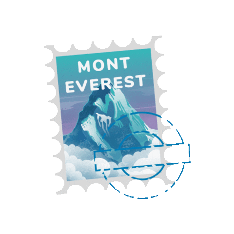 Mount Everest Mountain Sticker by Editions Jocatop