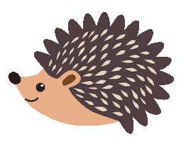 Hedgehog Cute Animals Sticker