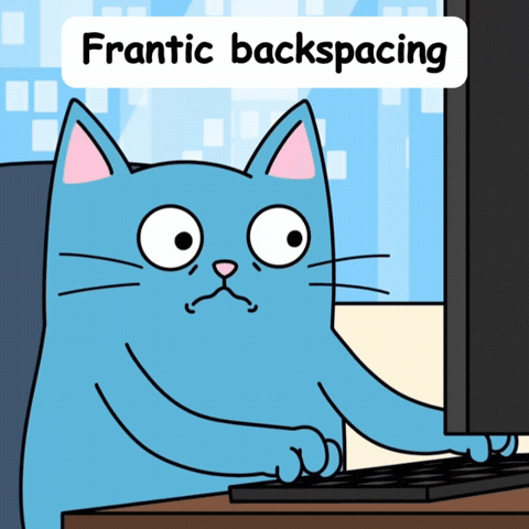Blue Cat Nopecat GIF