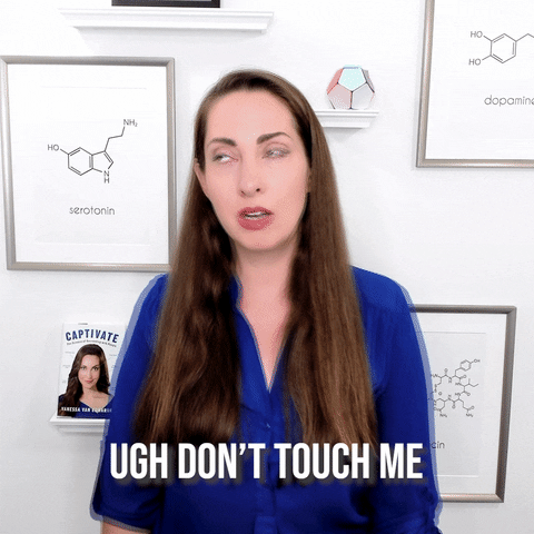 Dont Touch Me Youtube GIF by Vanessa Van Edwards
