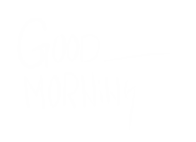 Good Morning Sticker