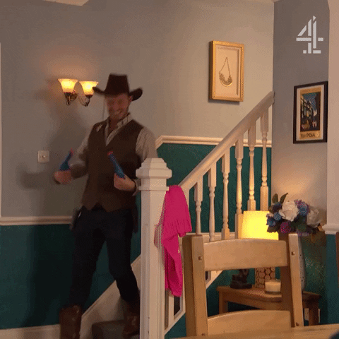 Happy Wild West GIF by Hollyoaks