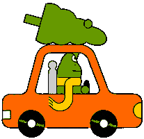 Christmas Driving Sticker by Jay Daniel Wright