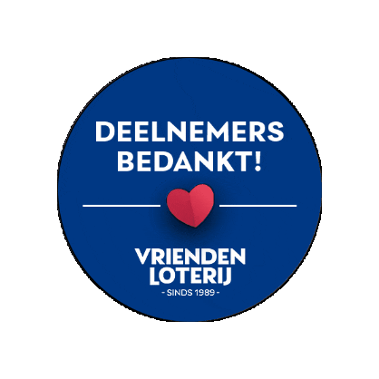 Deelnemersbedankt Sticker by VriendenLoterij