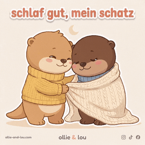 Gute Nacht Schlaf Gut GIF by Ollie & Lou