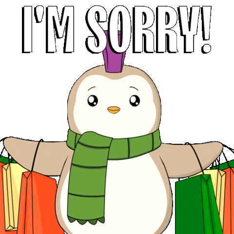 Sorry Shopping Sticker by Pudgy Penguins