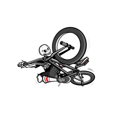 Bmx Bikes Sticker by Old Bones Therapy