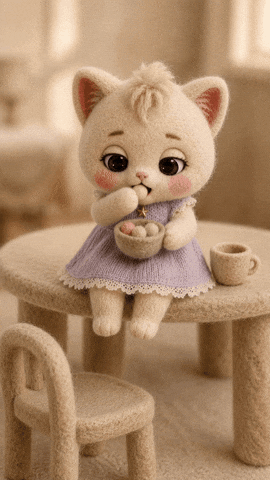 Cat Eating GIF