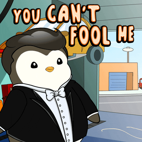 Cant Fool Me Elon Musk GIF by Pudgy Penguins