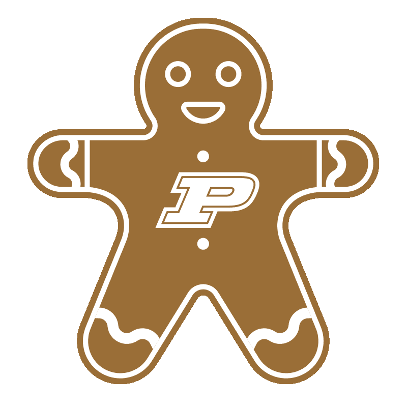 Holiday Gingerbread Sticker by Purdue University