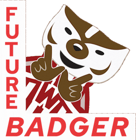 College Badgers Sticker by uwadmissions