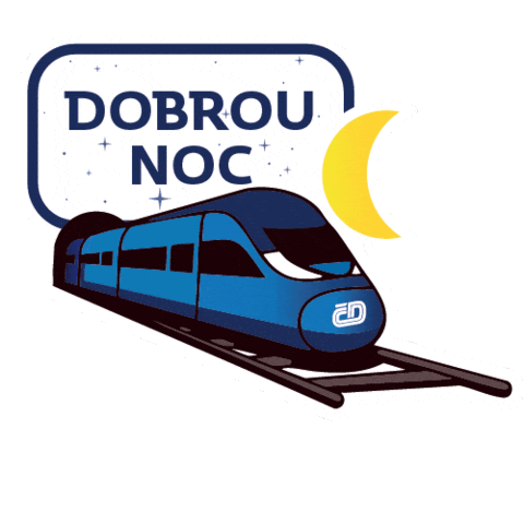 Train Noc Sticker by České dráhy