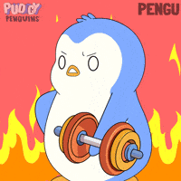 Working Out GIF by Pudgy Penguins
