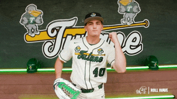 College Baseball Tracy GIF by GreenWave