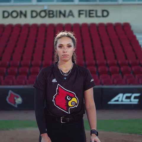 University Of Louisville Softball GIF by Louisville Cardinals