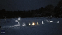 'Snow Dragon' in Maine Puts Snowmen to Shame