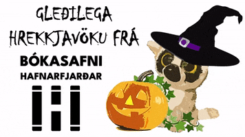 Halloween Library GIF by Bókasafn Hafnarfjarðar