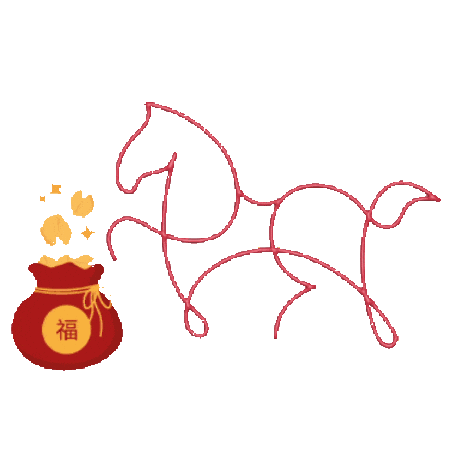 Chinese New Year Horse Sticker by CHARLES & KEITH