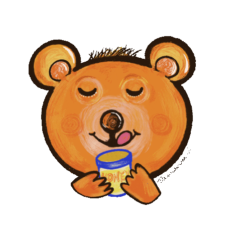 Happy Bear Sticker