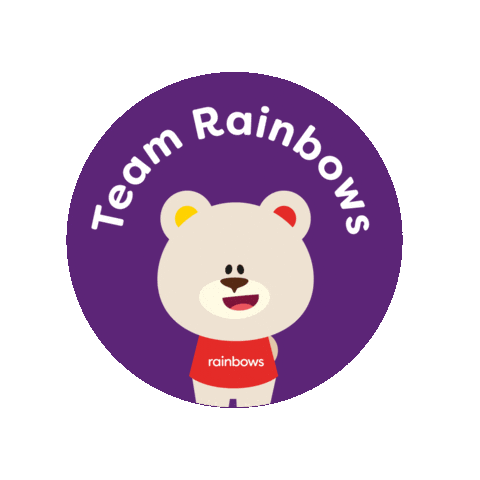 Cheering Charity Sticker by RainbowsHospice