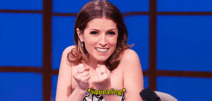 excited anna kendrick exciting awww squeal