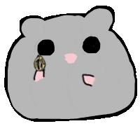 Lunch Hamster Sticker