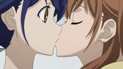 Anime-girls-kissing GIFs - Get the best GIF on GIPHY