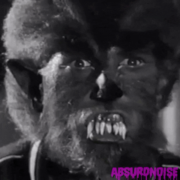 i was a teenage werewolf horror movies GIF by absurdnoise