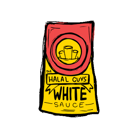 Whitesauce Sticker by TheHalalGuys