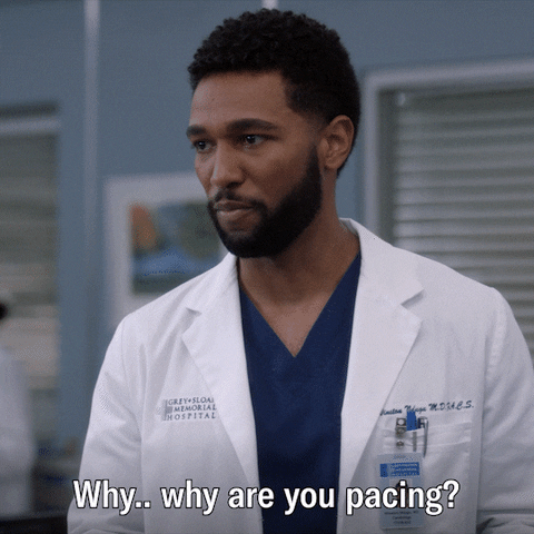 Pacing Greys Anatomy GIF by ABC Network