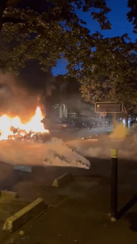 Fires in the Streets of Paris Suburb After Teenager Fatally Shot by Police