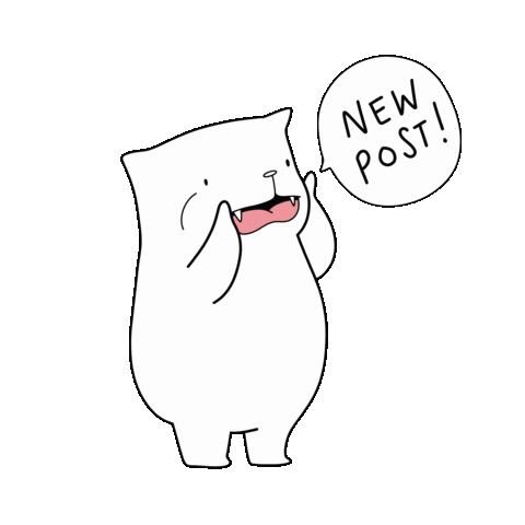 New Post Announcement Sticker