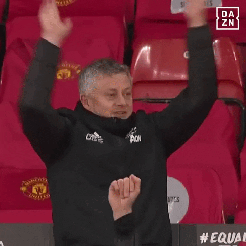 Happy Manchester United GIF by DAZN