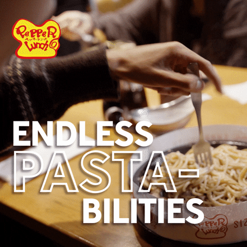 Pasta Noodles GIF by Pepper Lunch Restaurants