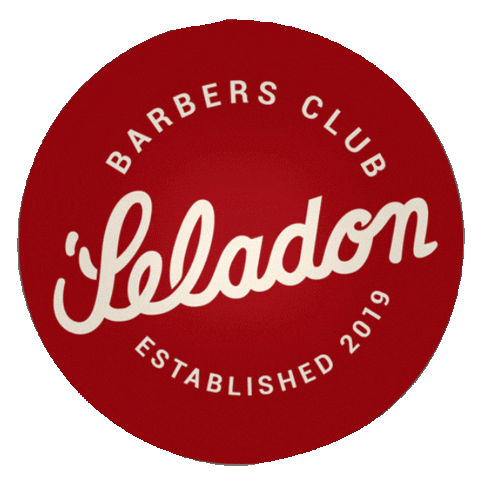 Seladon Barbers Sticker