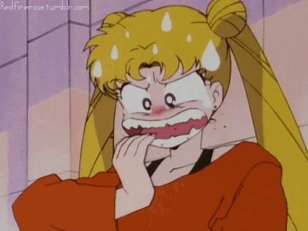 nervous sailor moon GIF