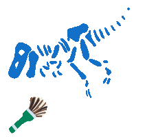 T-Rex Dinosaur Sticker by 1212