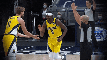 Happy Justin Holiday GIF by Indiana Pacers