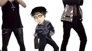 snk levi eren i have never laughed more in my life GIF