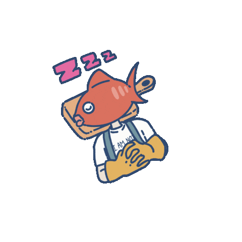 Sleepy Sleeping Sticker